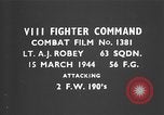 Image of Focke Wulf 190 fighter aircraft European Theater, 1944, second 4 stock footage video 65675055402