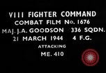 Image of Messerschmitt 410 fighter aircraft European Theater, 1944, second 3 stock footage video 65675055405