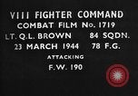 Image of Focke Wulf 190 European Theater, 1944, second 1 stock footage video 65675055408