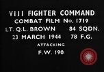 Image of Focke Wulf 190 European Theater, 1944, second 3 stock footage video 65675055408