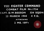 Image of Messerschmitt 109 European Theater, 1944, second 3 stock footage video 65675055410