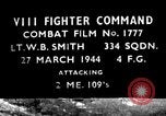 Image of Messerschmitt-109 European Theater, 1944, second 4 stock footage video 65675055412