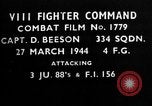 Image of German aircraft European Theater, 1944, second 1 stock footage video 65675055413