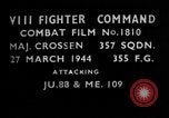 Image of German aircraft European Theater, 1944, second 3 stock footage video 65675055415