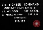 Image of Messerschmitt bf 109 European Theater, 1944, second 1 stock footage video 65675055416