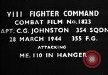 Image of Messerschmitt bf 109 attacked European Theater, 1944, second 3 stock footage video 65675055418