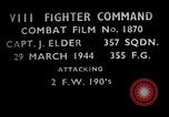 Image of Focke Wulf 190 European Theater, 1944, second 1 stock footage video 65675055421