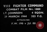Image of German fighter aircraft European Theater, 1944, second 3 stock footage video 65675055424