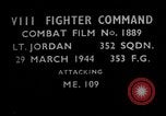 Image of Messerschmitt 109 European Theater, 1944, second 3 stock footage video 65675055425