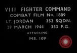 Image of Messerschmitt 109 European Theater, 1944, second 4 stock footage video 65675055425