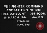 Image of Focke Wulf 190 European Theater, 1944, second 4 stock footage video 65675055426