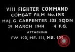 Image of German fighter aircraft European Theater, 1944, second 3 stock footage video 65675055427