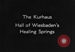Standbild Heilquelle Kurort in Wiesbaden 1930er Jahre Wiesbaden Deutschland, 1937, aus Sekunde 5 historischem Filmmaterial Videoclip 65675055447