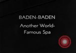 Image destinations touristiques Baden-Baden Allemagne, 1937, de la seconde 1 séquences d'archives historiques vidéo 65675055458