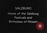 Image destinations touristiques Salzburg Autriche, 1937, de la seconde 3 séquences d'archives historiques vidéo 65675055460