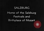 Image destinations touristiques Salzburg Autriche, 1937, de la seconde 4 séquences d'archives historiques vidéo 65675055460