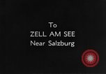 Image destinations touristiques Zell am See Autriche, 1937, de la seconde 3 séquences d'archives historiques vidéo 65675055461