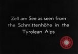 Image destinations touristiques Zell am See Autriche, 1937, de la seconde 35 séquences d'archives historiques vidéo 65675055461