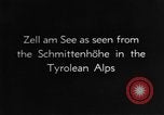 Image destinations touristiques Zell am See Autriche, 1937, de la seconde 38 séquences d'archives historiques vidéo 65675055461