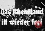 Image démilitarisation allemand en vertu de traité de Versailles Allemagne, 1938, de la seconde 56 séquences d'archives historiques vidéo 65675055489