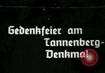 Image of Paul Von Hindenburg celebrated at Tannenberg memorial East Prussia, 1933, second 1 stock footage video 65675055499