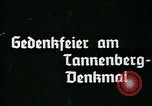 Image of Paul Von Hindenburg celebrated at Tannenberg memorial East Prussia, 1933, second 3 stock footage video 65675055499