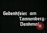 Image of Paul Von Hindenburg celebrated at Tannenberg memorial East Prussia, 1933, second 5 stock footage video 65675055499
