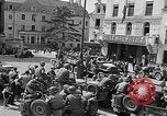 Image of American soldiers at French cafe Le Mans France, 1944, second 5 stock footage video 65675055594