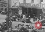 Image of American soldiers at French cafe Le Mans France, 1944, second 8 stock footage video 65675055594