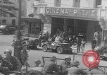 Image of American soldiers at French cafe Le Mans France, 1944, second 9 stock footage video 65675055594