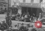 Image of American soldiers at French cafe Le Mans France, 1944, second 10 stock footage video 65675055594