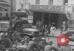 Image of American soldiers at French cafe Le Mans France, 1944, second 13 stock footage video 65675055594
