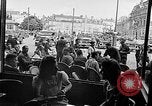 Image of American soldiers at French cafe Le Mans France, 1944, second 27 stock footage video 65675055594