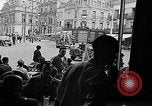 Image of American soldiers at French cafe Le Mans France, 1944, second 39 stock footage video 65675055594