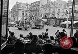 Image of American soldiers at French cafe Le Mans France, 1944, second 46 stock footage video 65675055594
