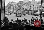 Image of American soldiers at French cafe Le Mans France, 1944, second 47 stock footage video 65675055594