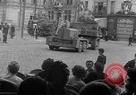 Image of American soldiers at French cafe Le Mans France, 1944, second 49 stock footage video 65675055594