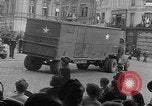 Image of American soldiers at French cafe Le Mans France, 1944, second 54 stock footage video 65675055594