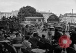 Image of American soldiers at French cafe Le Mans France, 1944, second 62 stock footage video 65675055594