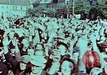 Image of German prisoners march Pilsen Czechoslovakia, 1945, second 21 stock footage video 65675055604
