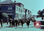 Image of German prisoners march Pilsen Czechoslovakia, 1945, second 31 stock footage video 65675055604