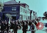 Image of German prisoners march Pilsen Czechoslovakia, 1945, second 34 stock footage video 65675055604