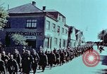 Image of German prisoners march Pilsen Czechoslovakia, 1945, second 44 stock footage video 65675055604