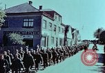 Image of German prisoners march Pilsen Czechoslovakia, 1945, second 46 stock footage video 65675055604