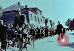 Image of German prisoners march Pilsen Czechoslovakia, 1945, second 50 stock footage video 65675055604