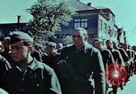 Image of German prisoners march Pilsen Czechoslovakia, 1945, second 58 stock footage video 65675055604