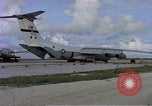 Standbild C-141A Starlifter aircraft Diego Garcia Insel im Indischen Ozean, 1979, aus Sekunde 41 historischem Filmmaterial Videoclip 65675055632
