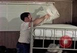 Image of airmen in trailer Diego Garcia Island Indian Ocean, 1979, second 3 stock footage video 65675055643