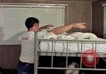 Image of airmen in trailer Diego Garcia Island Indian Ocean, 1979, second 5 stock footage video 65675055643