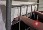 Image of airmen in trailer Diego Garcia Island Indian Ocean, 1979, second 37 stock footage video 65675055643